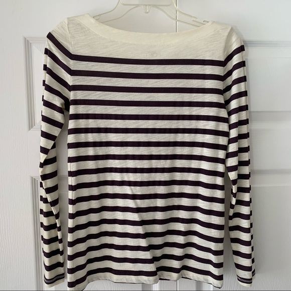Ann Taylor Loft Long Sleeve Stripe Tee - Picture 4 of 9
